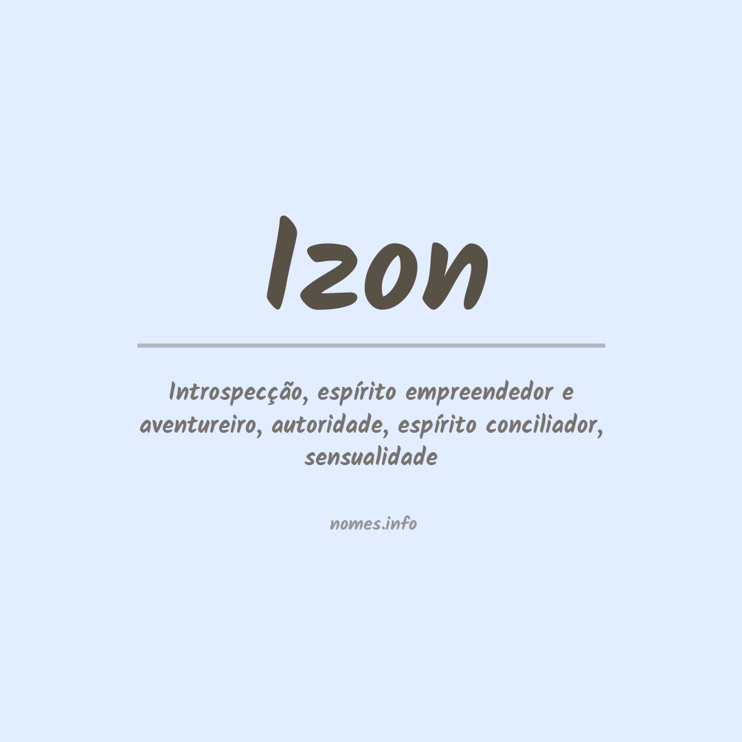 Significado do nome Izon