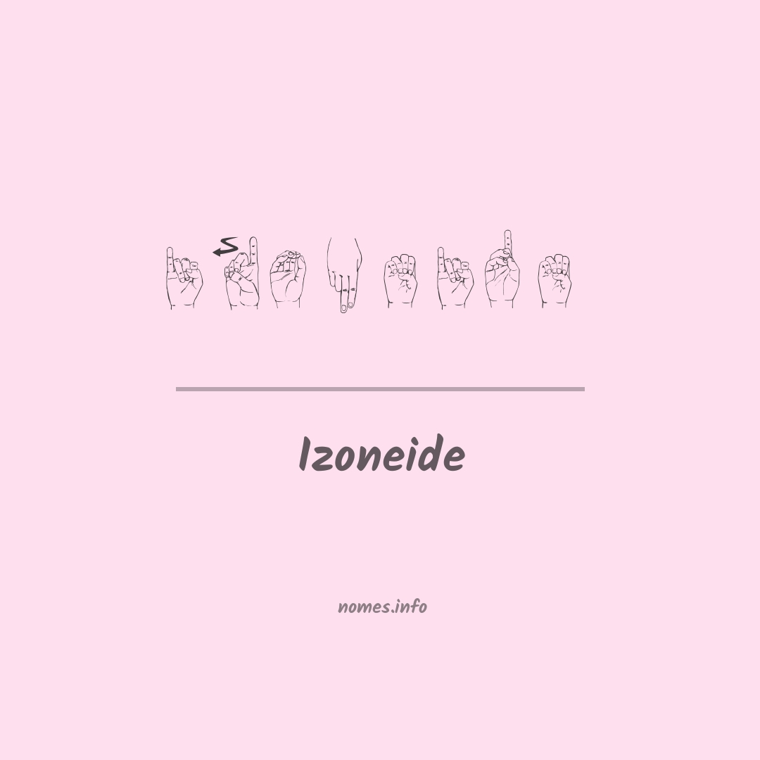 Izoneide em Libras
