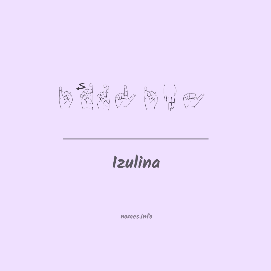 Izulina em Libras