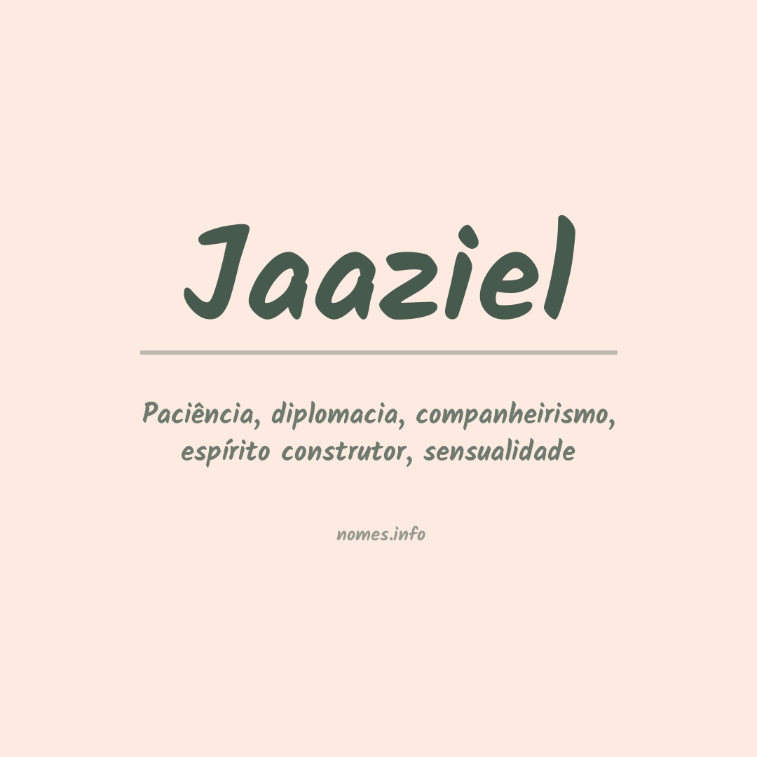 Significado do nome Jaaziel