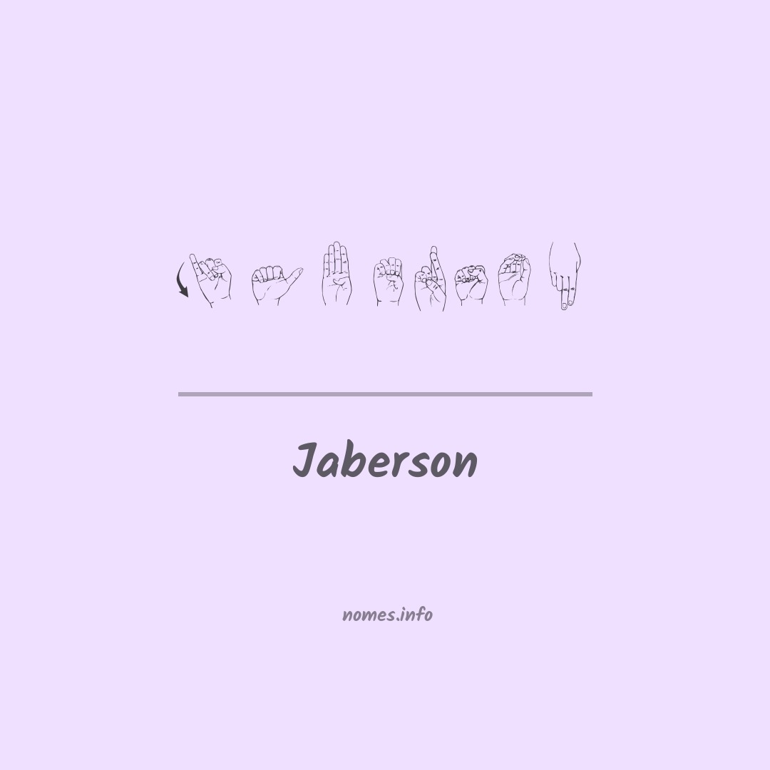 Jaberson em Libras