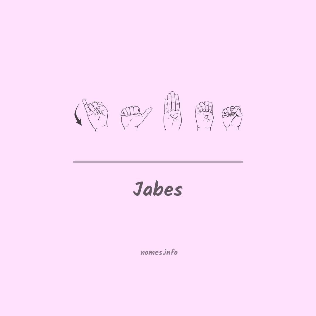 Jabes em Libras