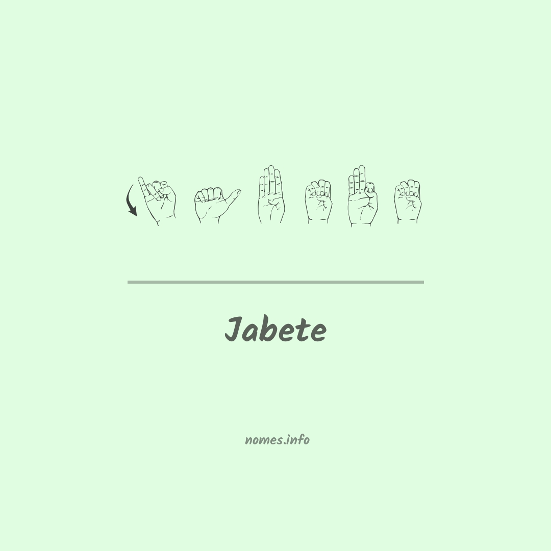 Jabete em Libras