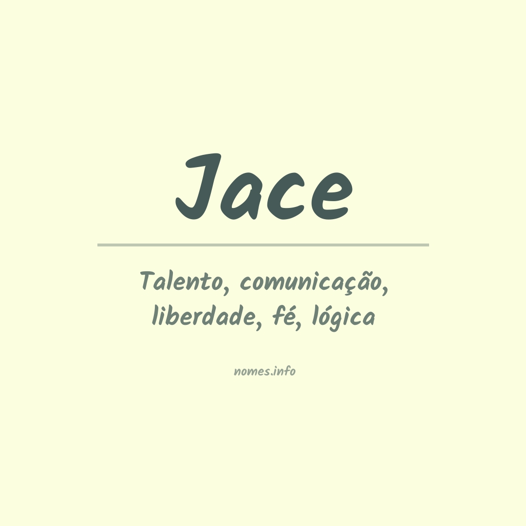 Significado do nome Jace