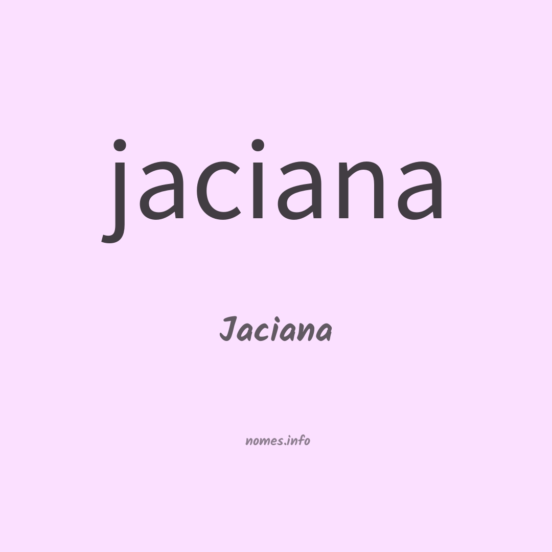 Jaciana em chinês