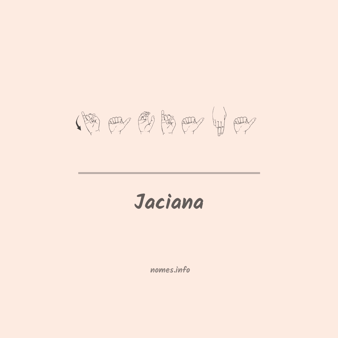 Jaciana em Libras
