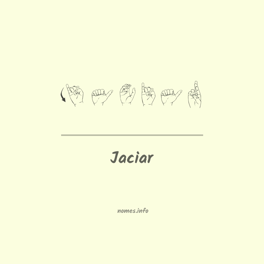 Jaciar em Libras