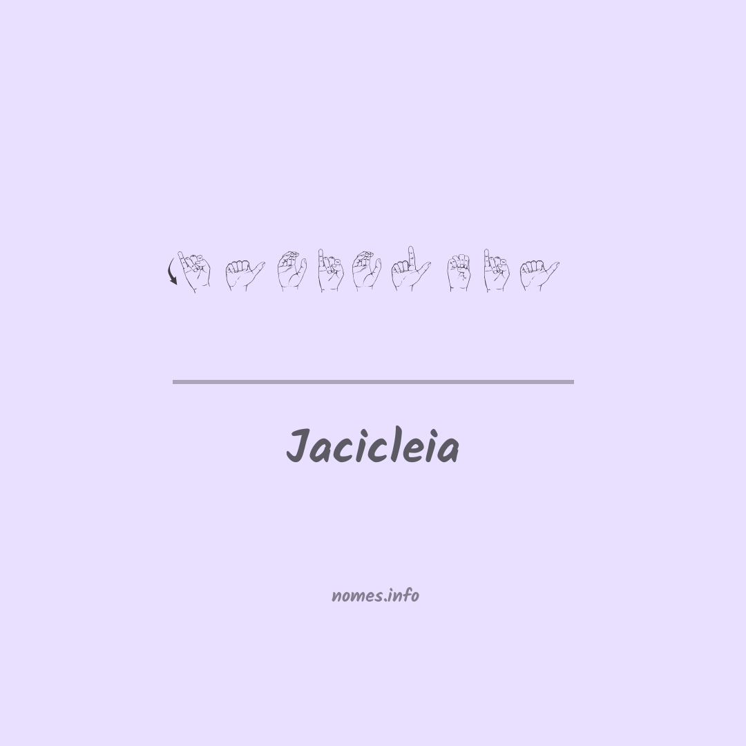 Jacicleia em Libras