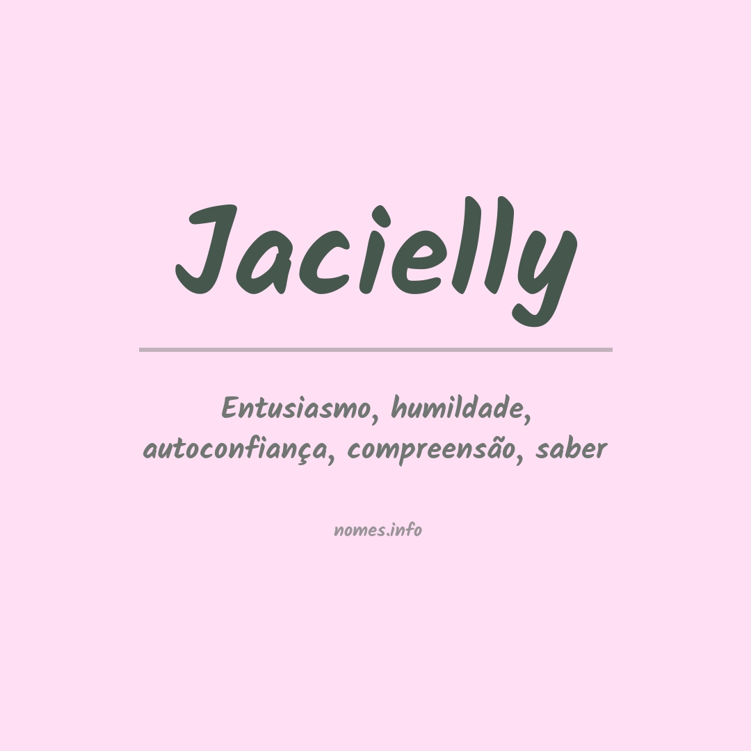 Significado do nome Jacielly