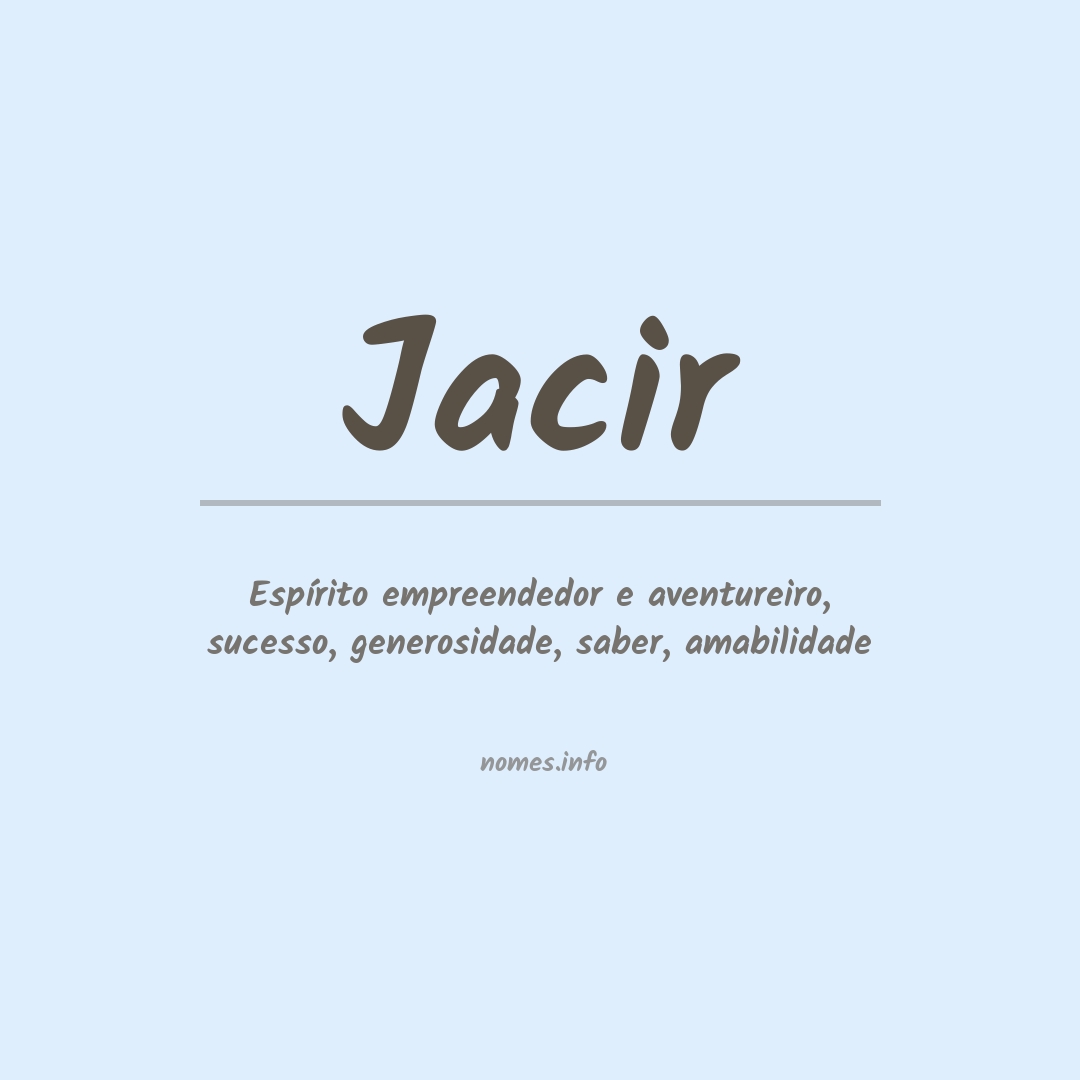 Significado do nome Jacir