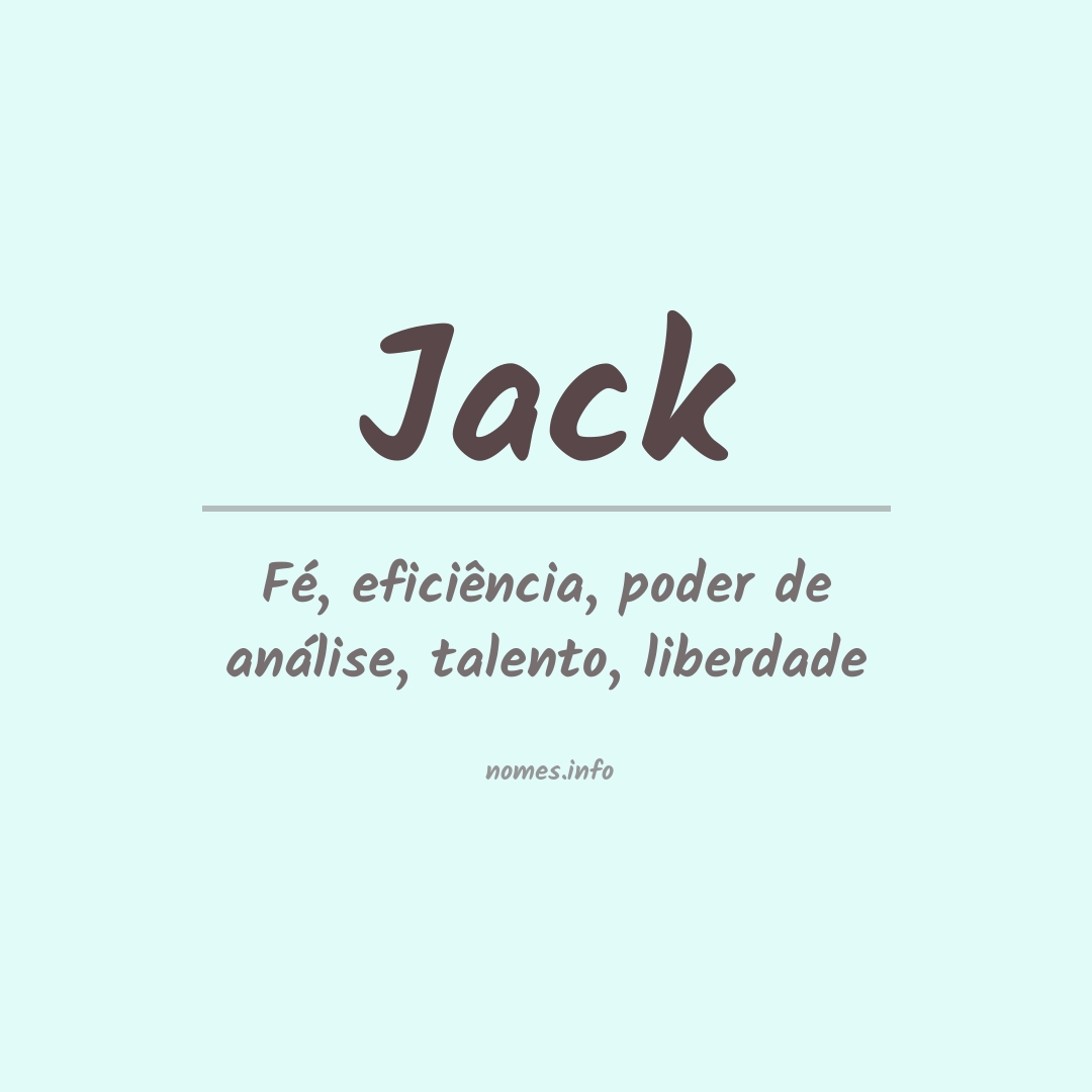 Significado do nome Jack