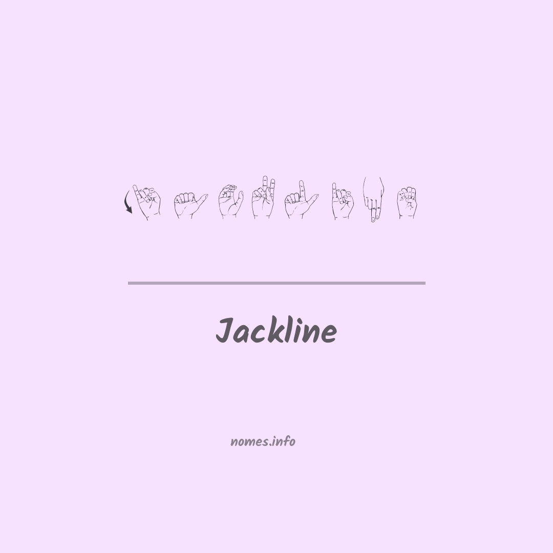 Jackline em Libras