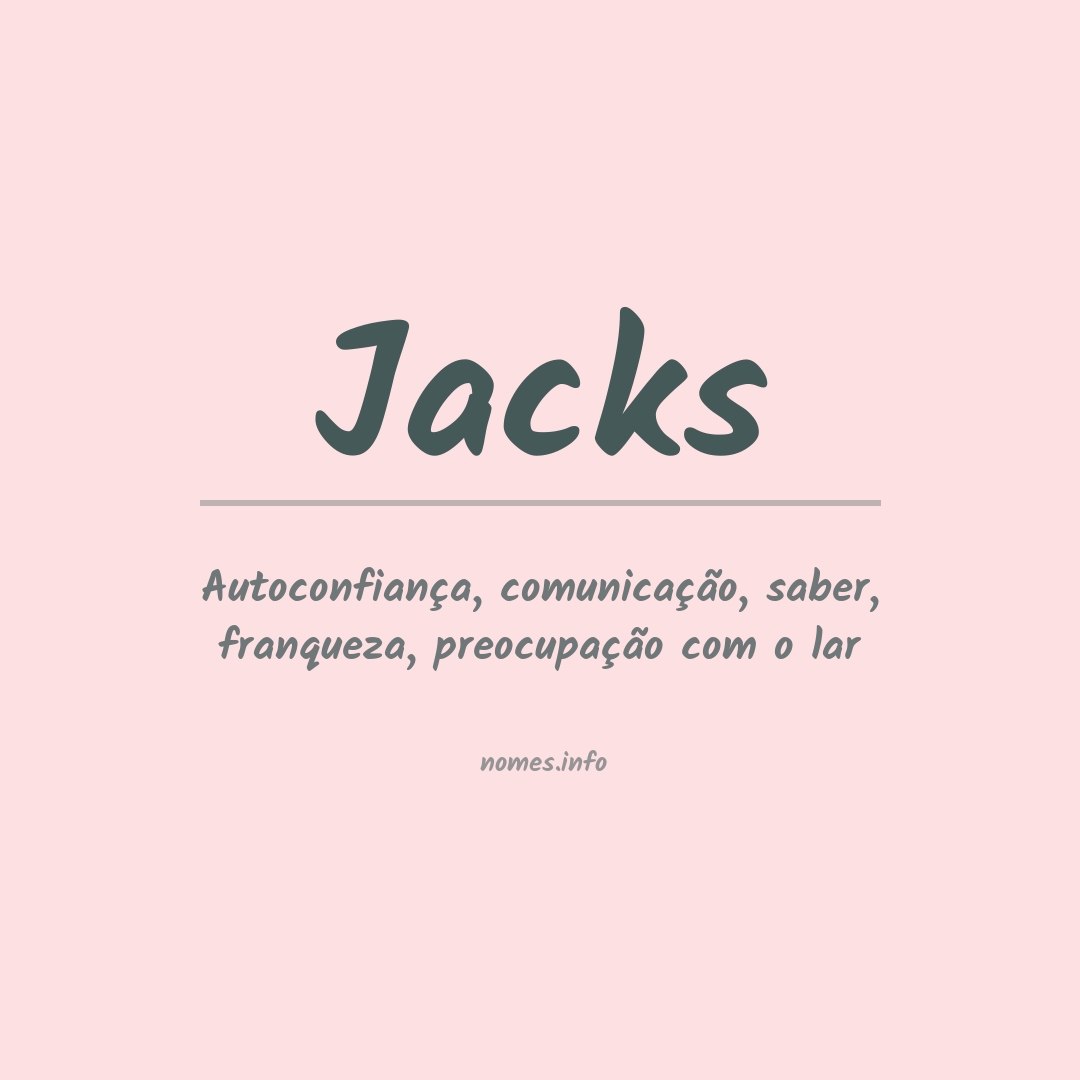 Significado do nome Jacks