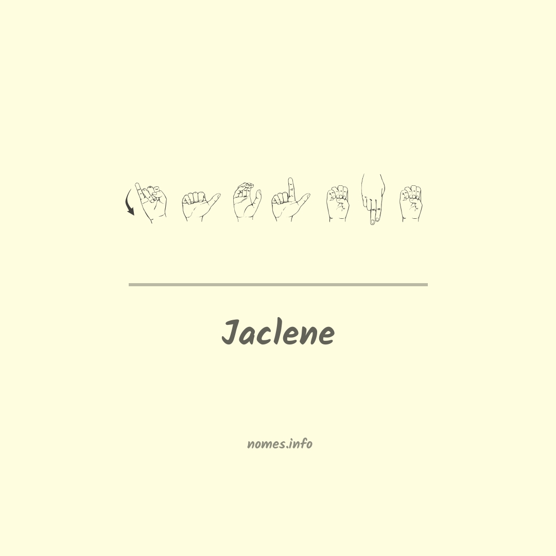 Jaclene em Libras