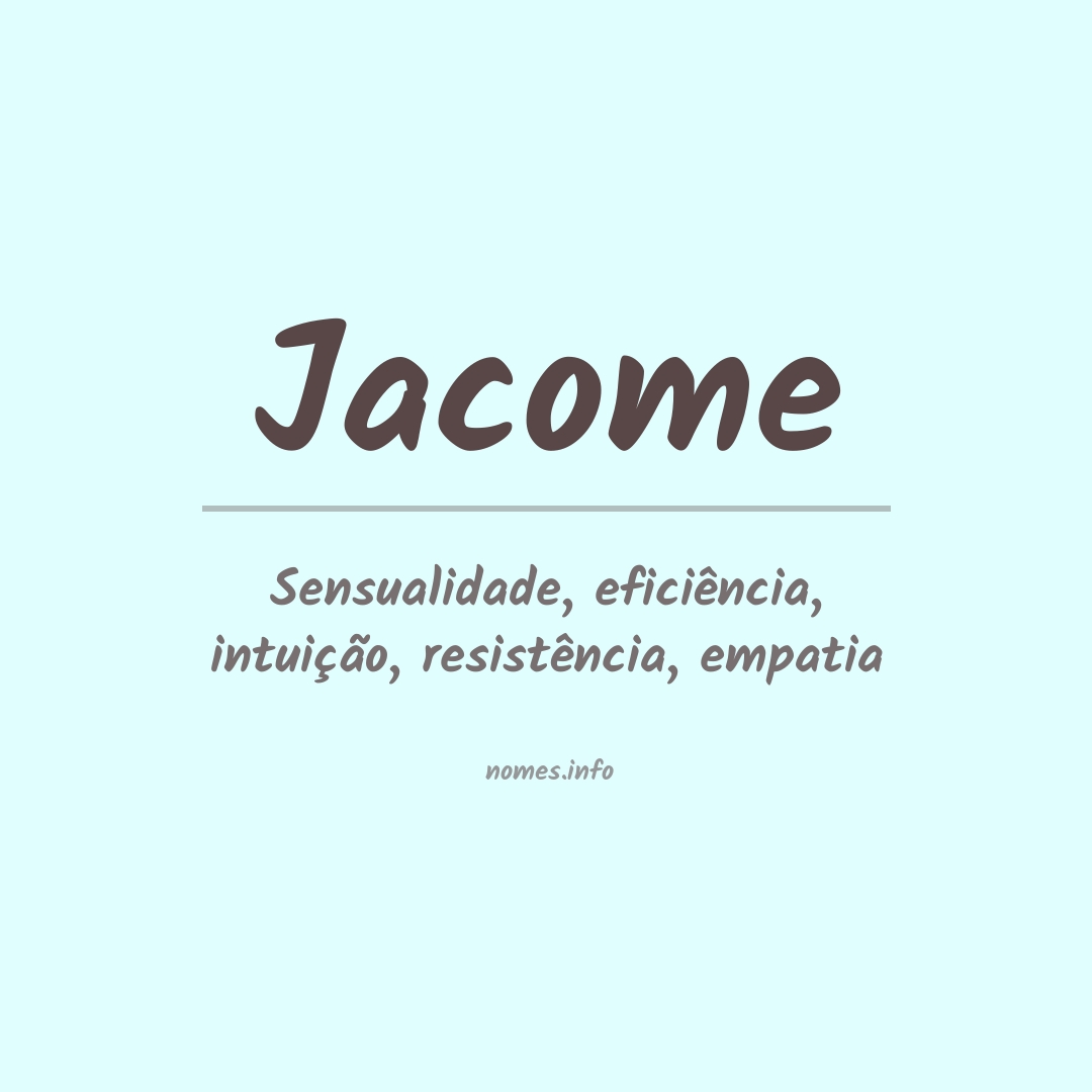 Significado do nome Jacome
