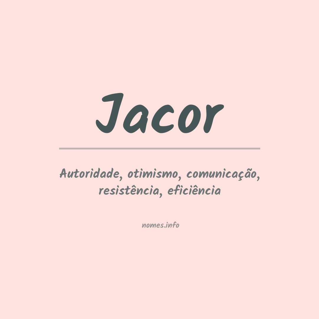Significado do nome Jacor