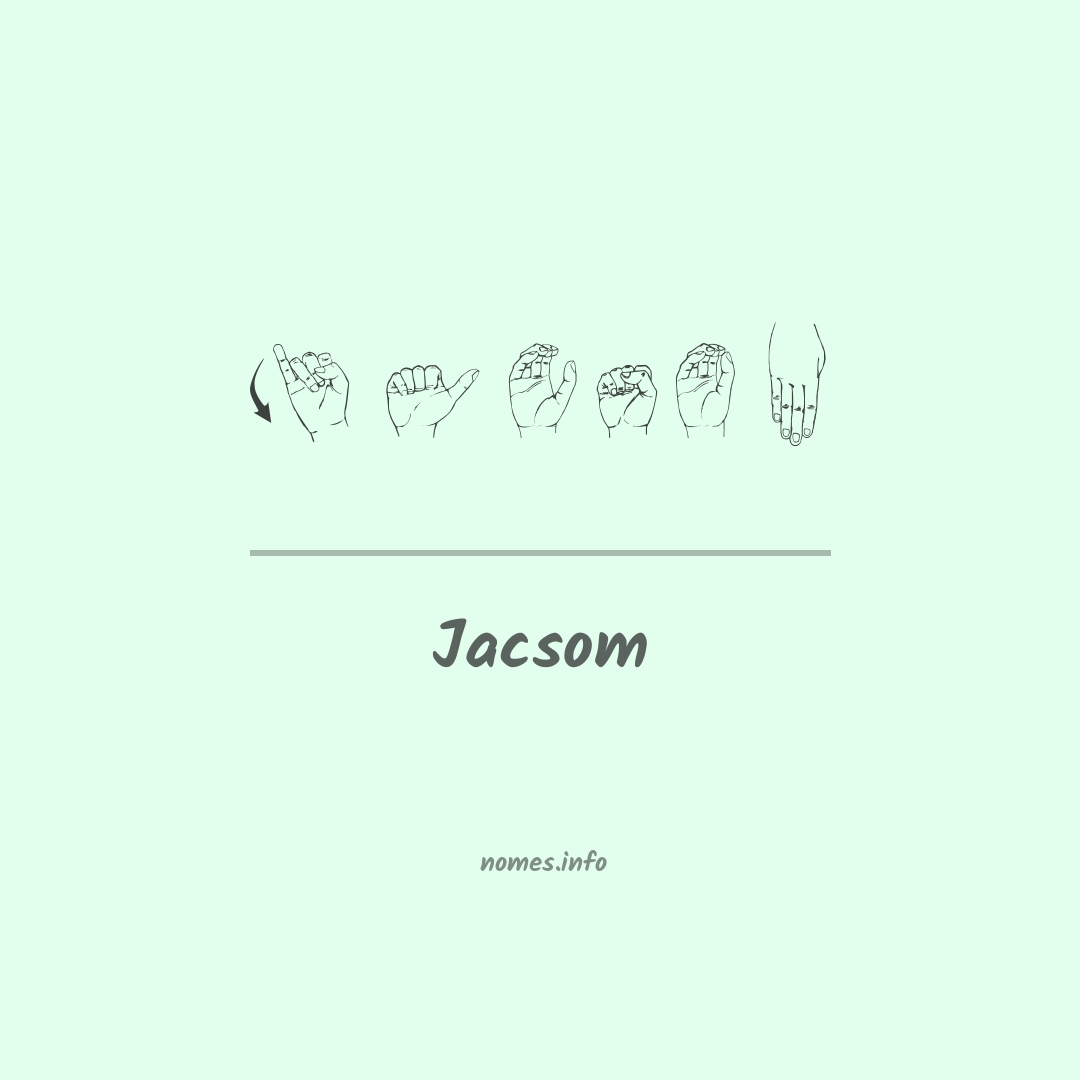 Jacsom em Libras