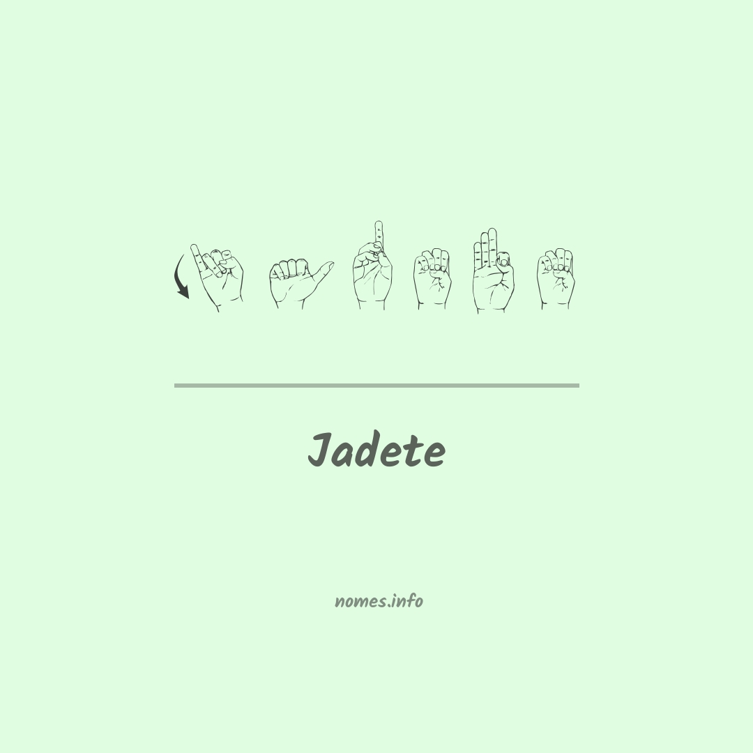 Jadete em Libras