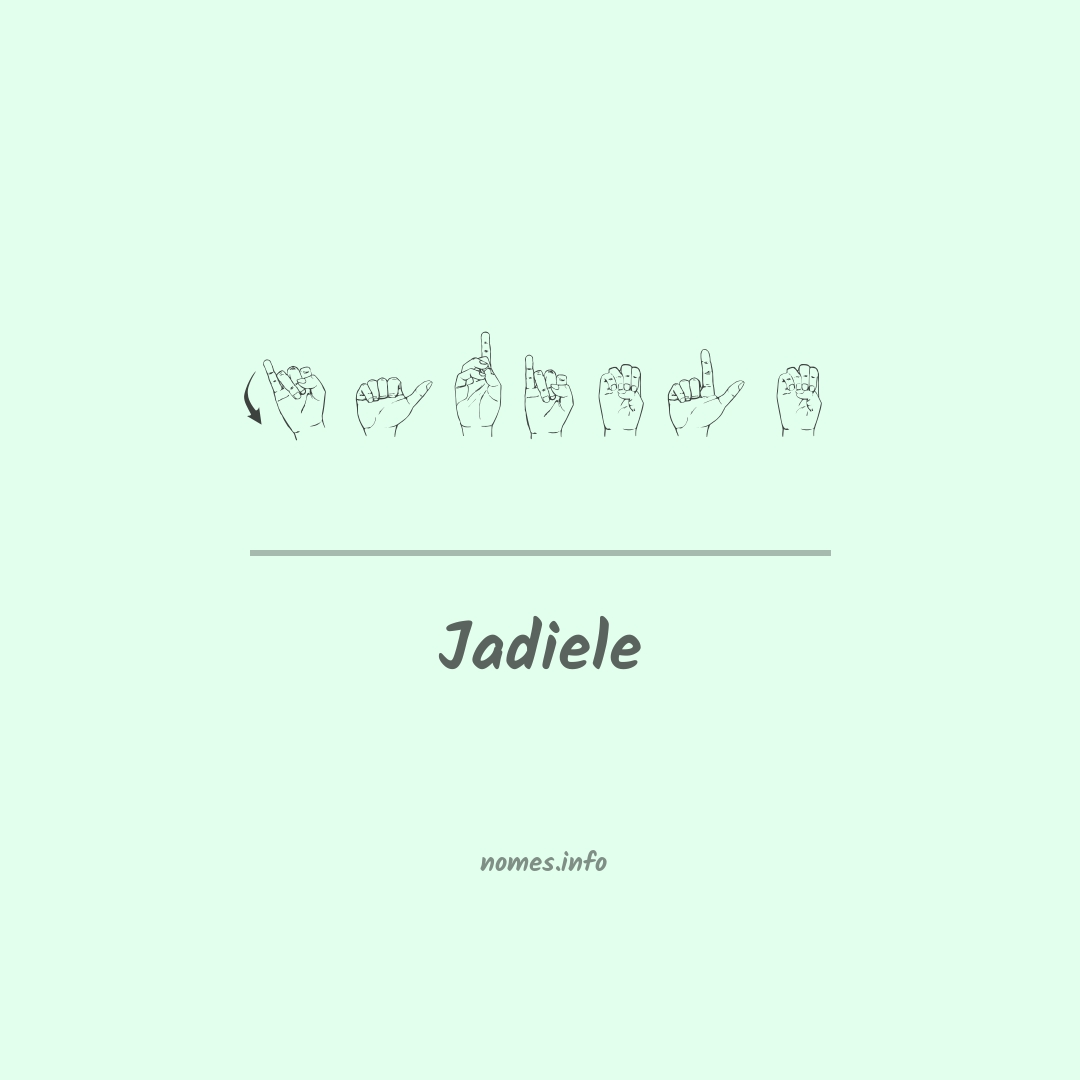Jadiele em Libras