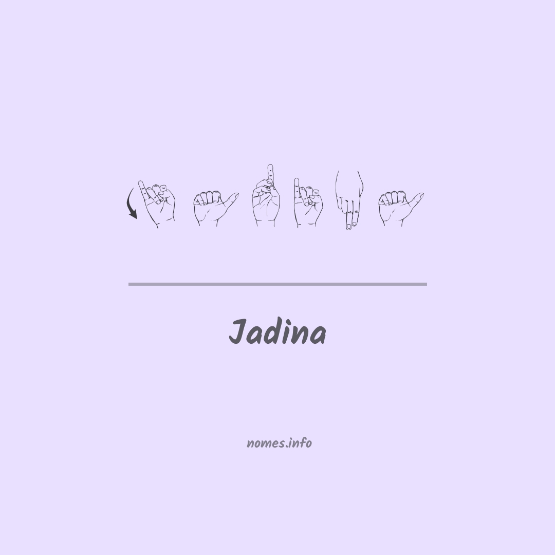 Jadina em Libras