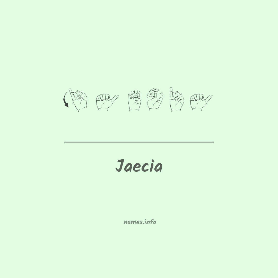 Jaecia em Libras