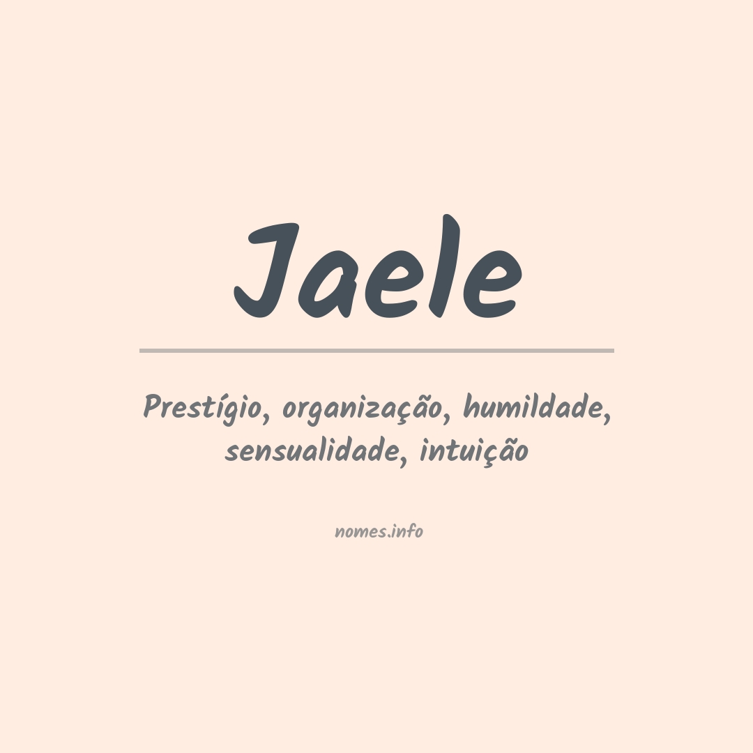 Significado do nome Jaele