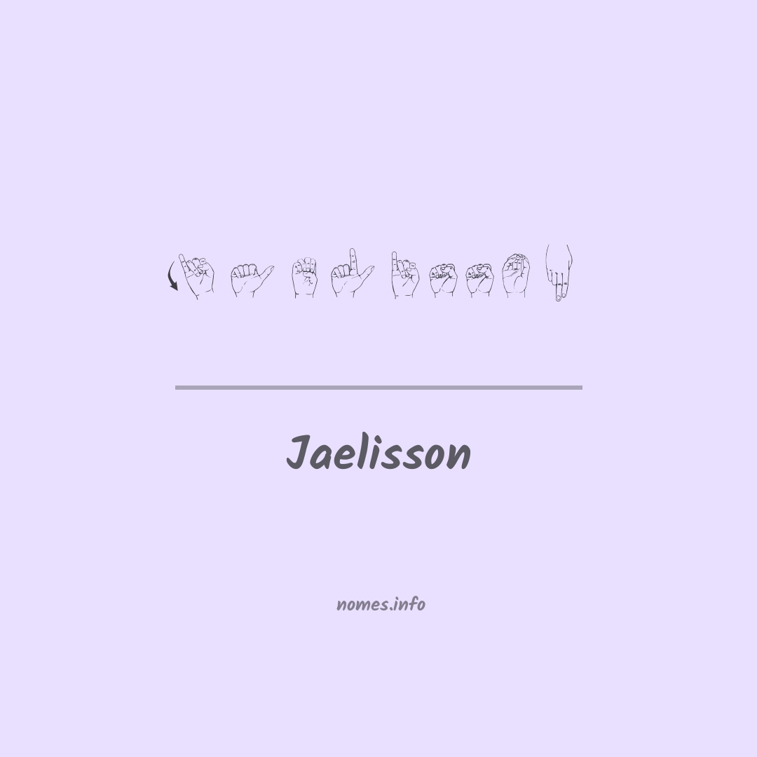 Jaelisson em Libras