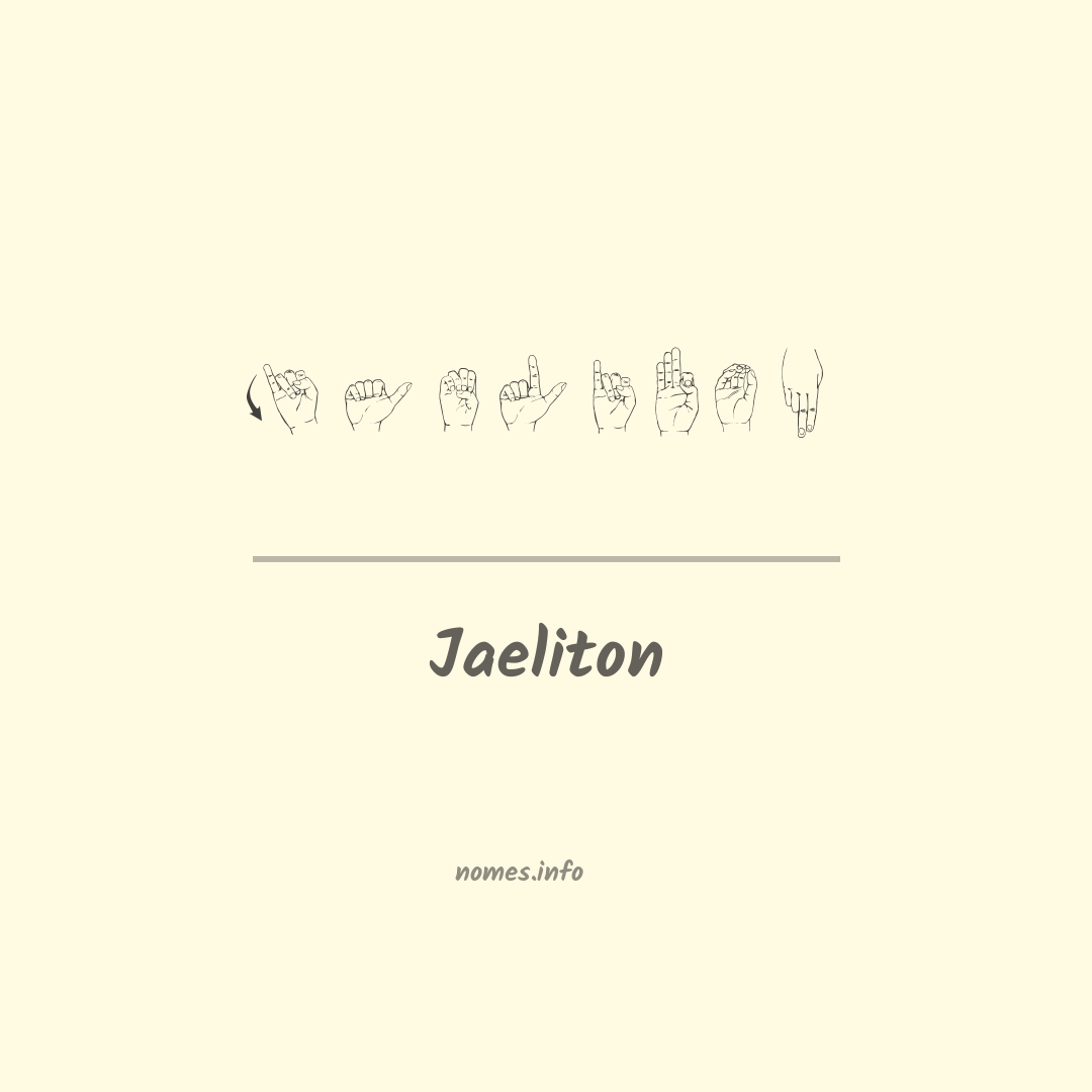 Jaeliton em Libras