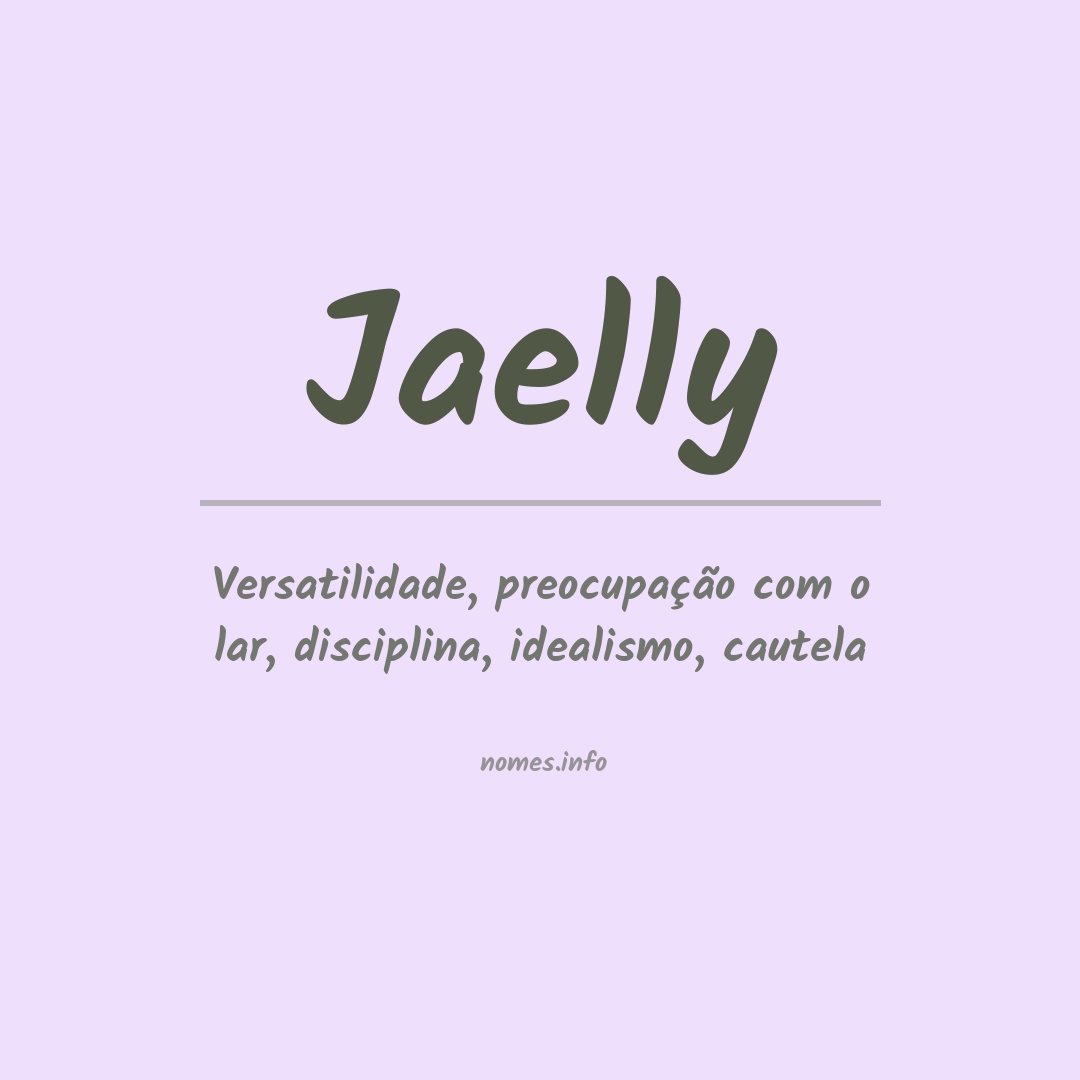 Significado do nome Jaelly