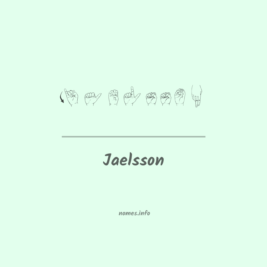 Jaelsson em Libras
