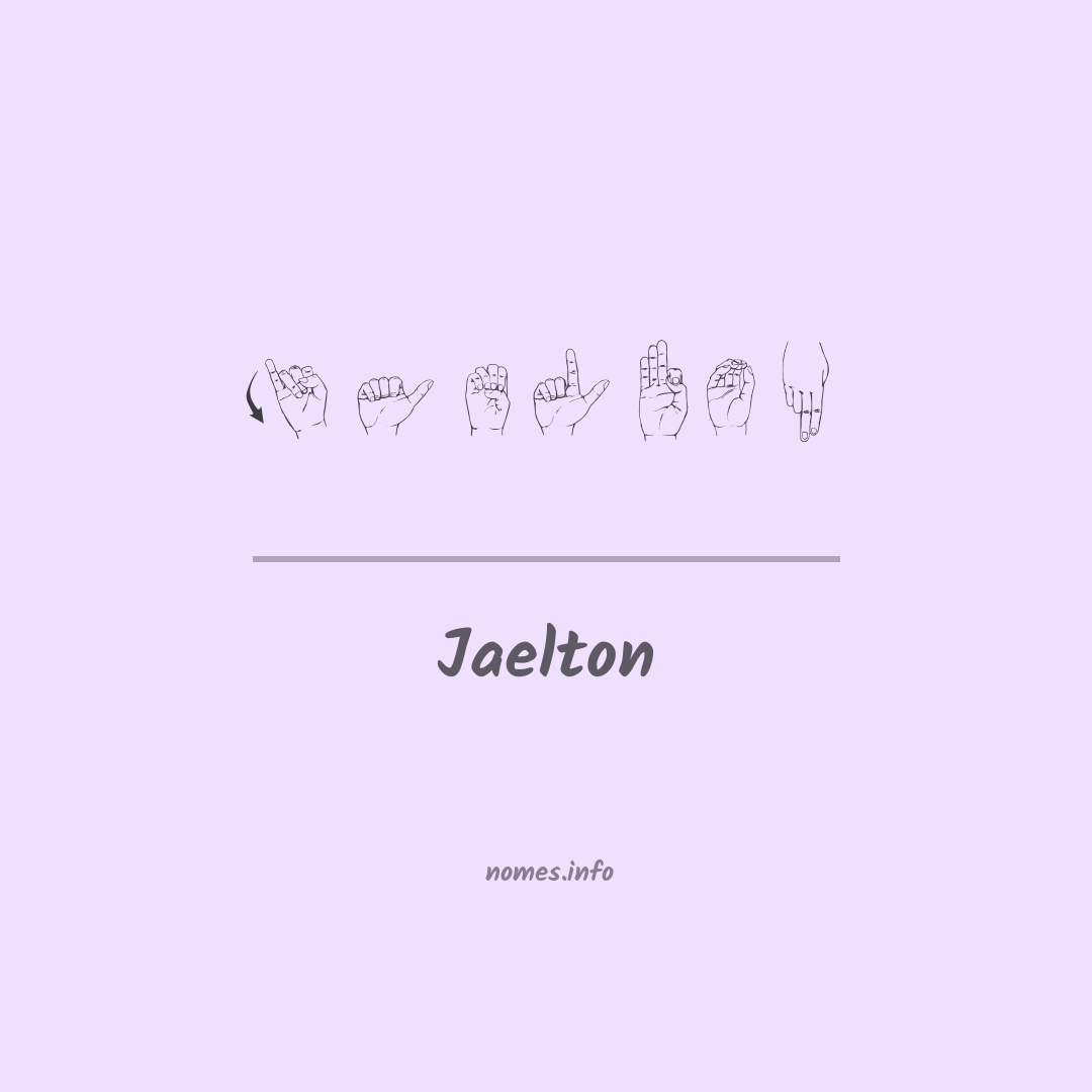 Jaelton em Libras