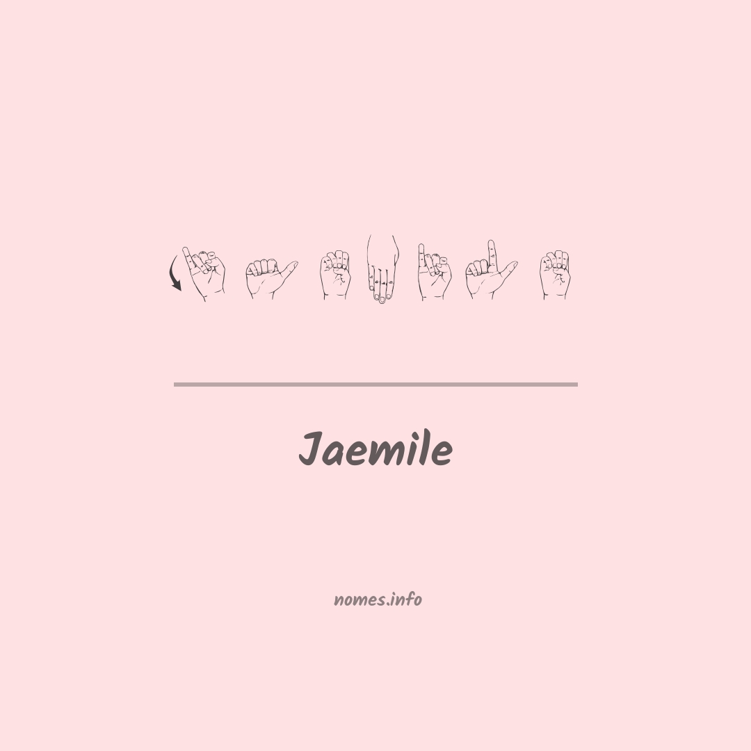 Jaemile em Libras