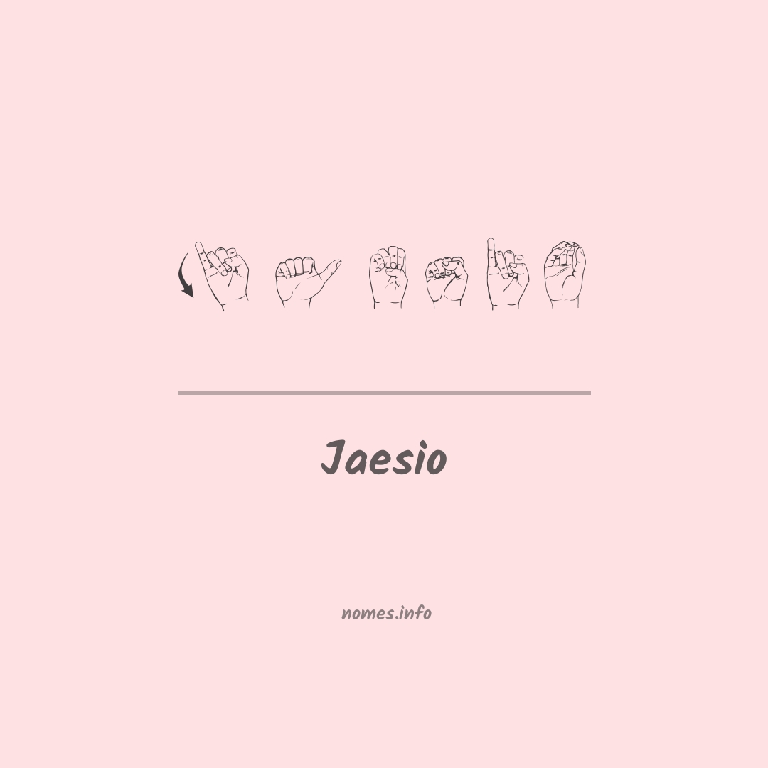 Jaesio em Libras
