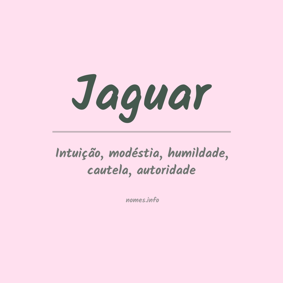 Significado do nome Jaguar