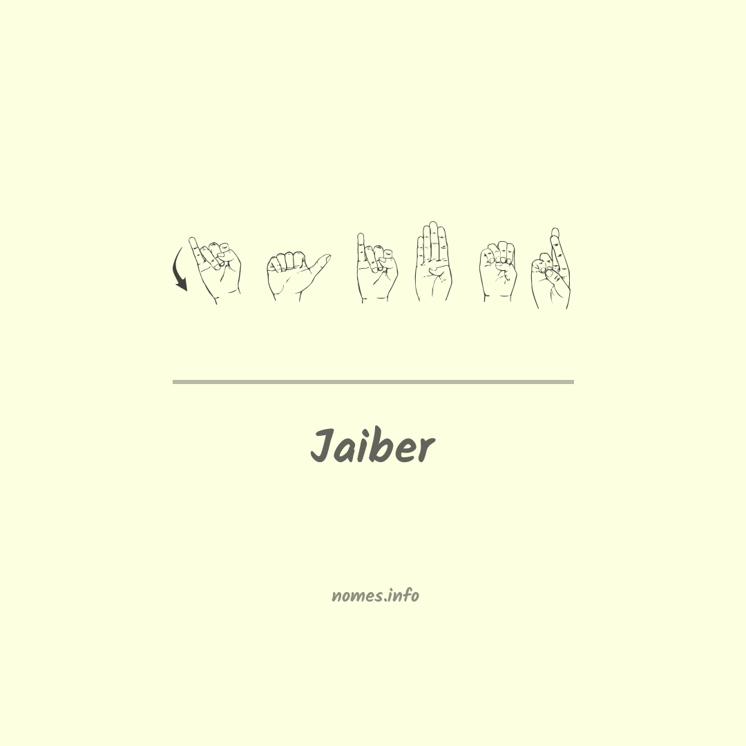 Jaiber em Libras