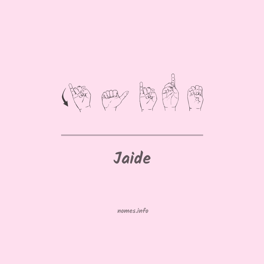 Jaide em Libras