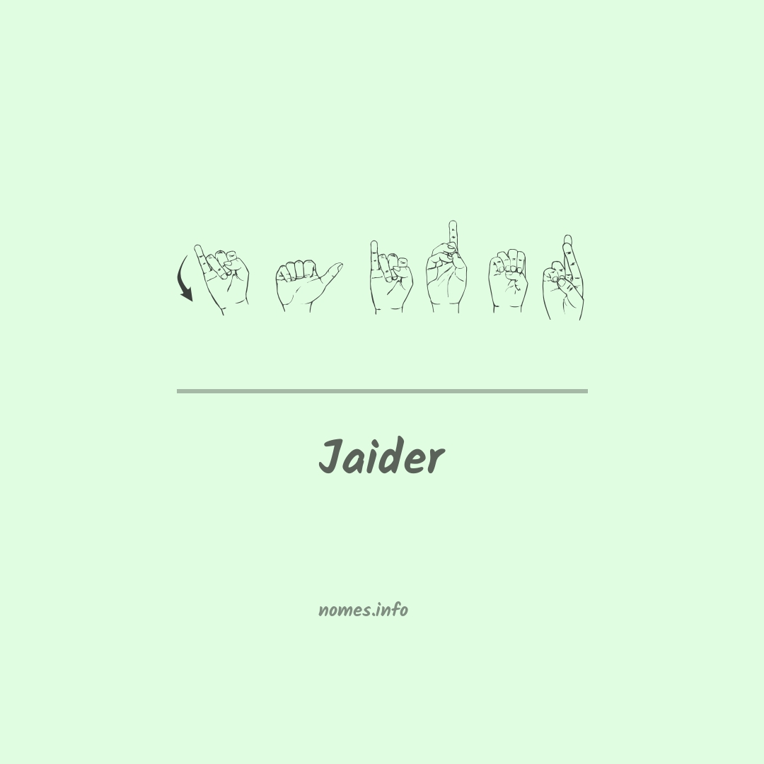 Jaider em Libras