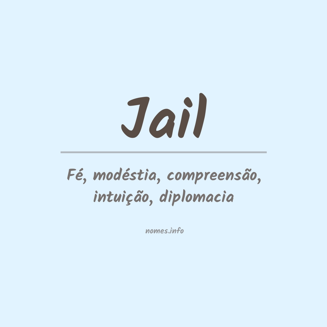 Significado do nome Jail