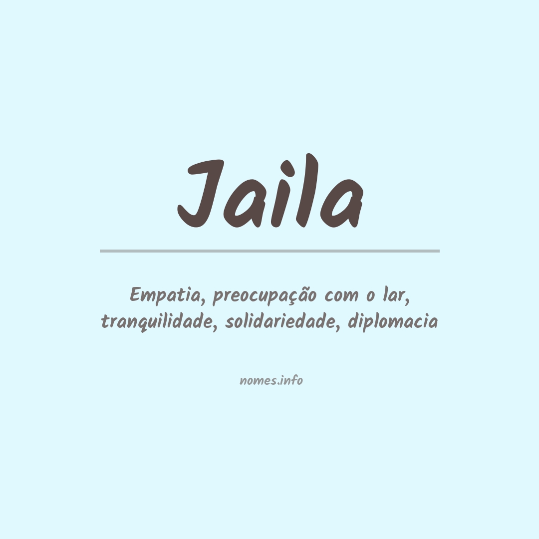 Significado do nome Jaila