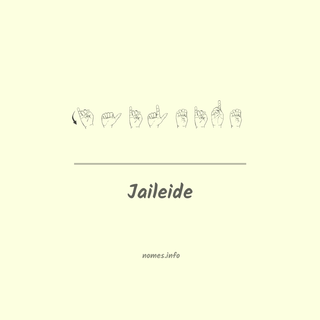 Jaileide em Libras