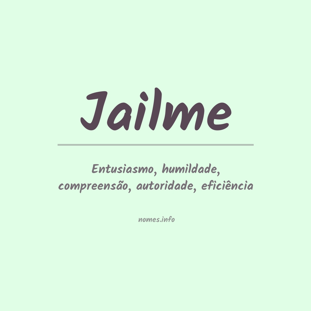 Significado do nome Jailme