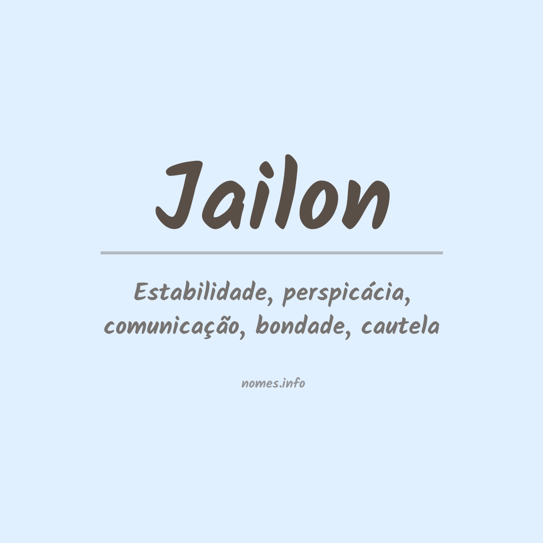 Significado do nome Jailon