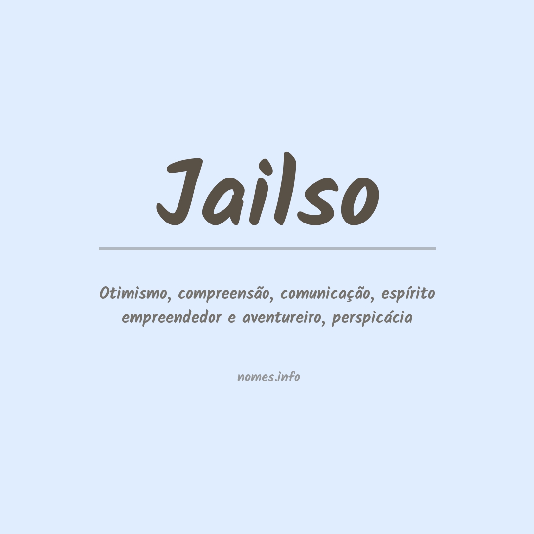 Significado do nome Jailso