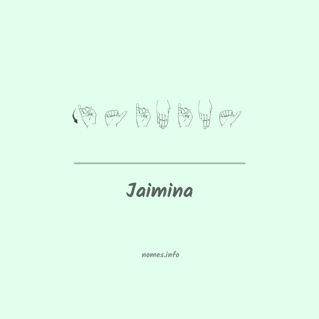 Jaimina em Libras