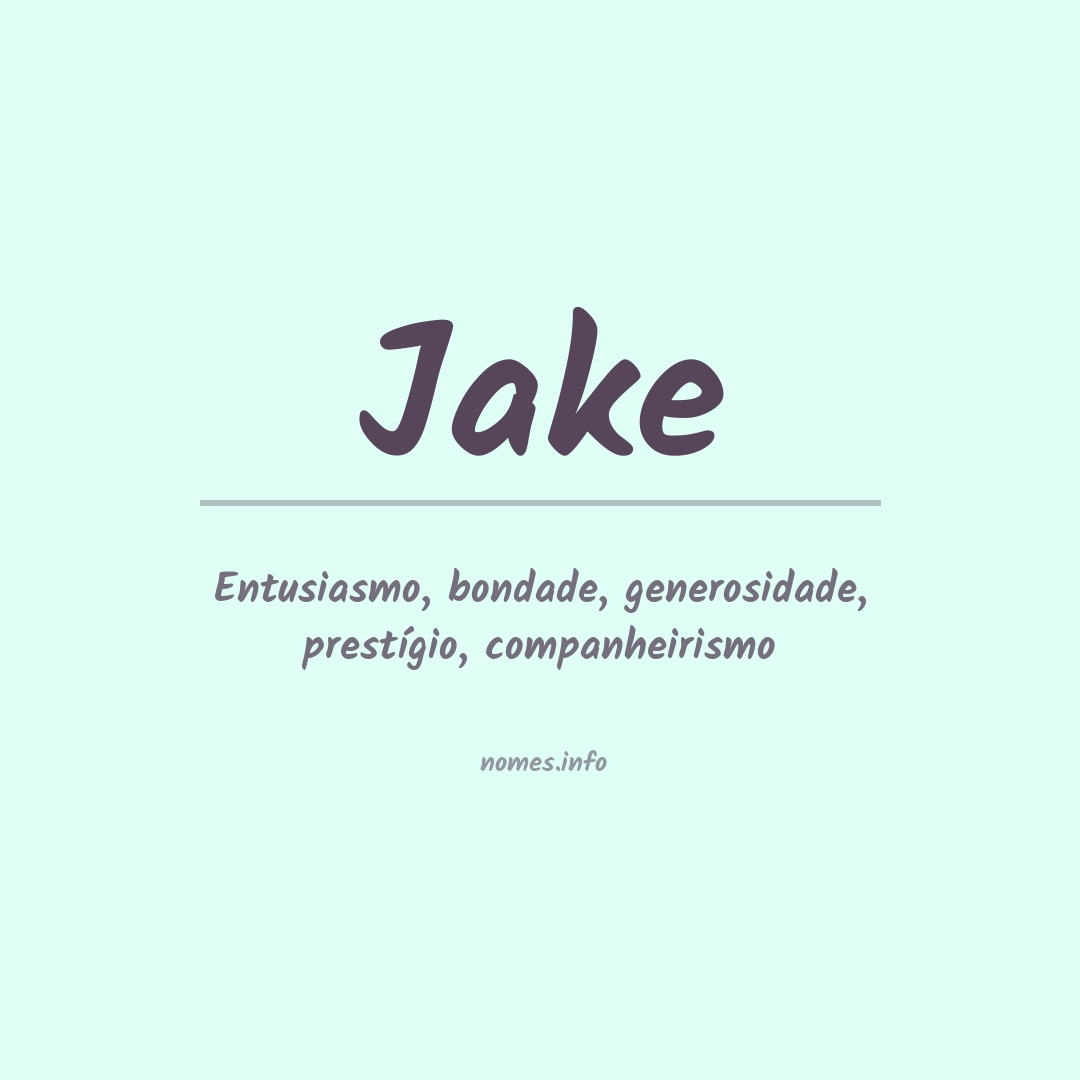 Significado do nome Jake