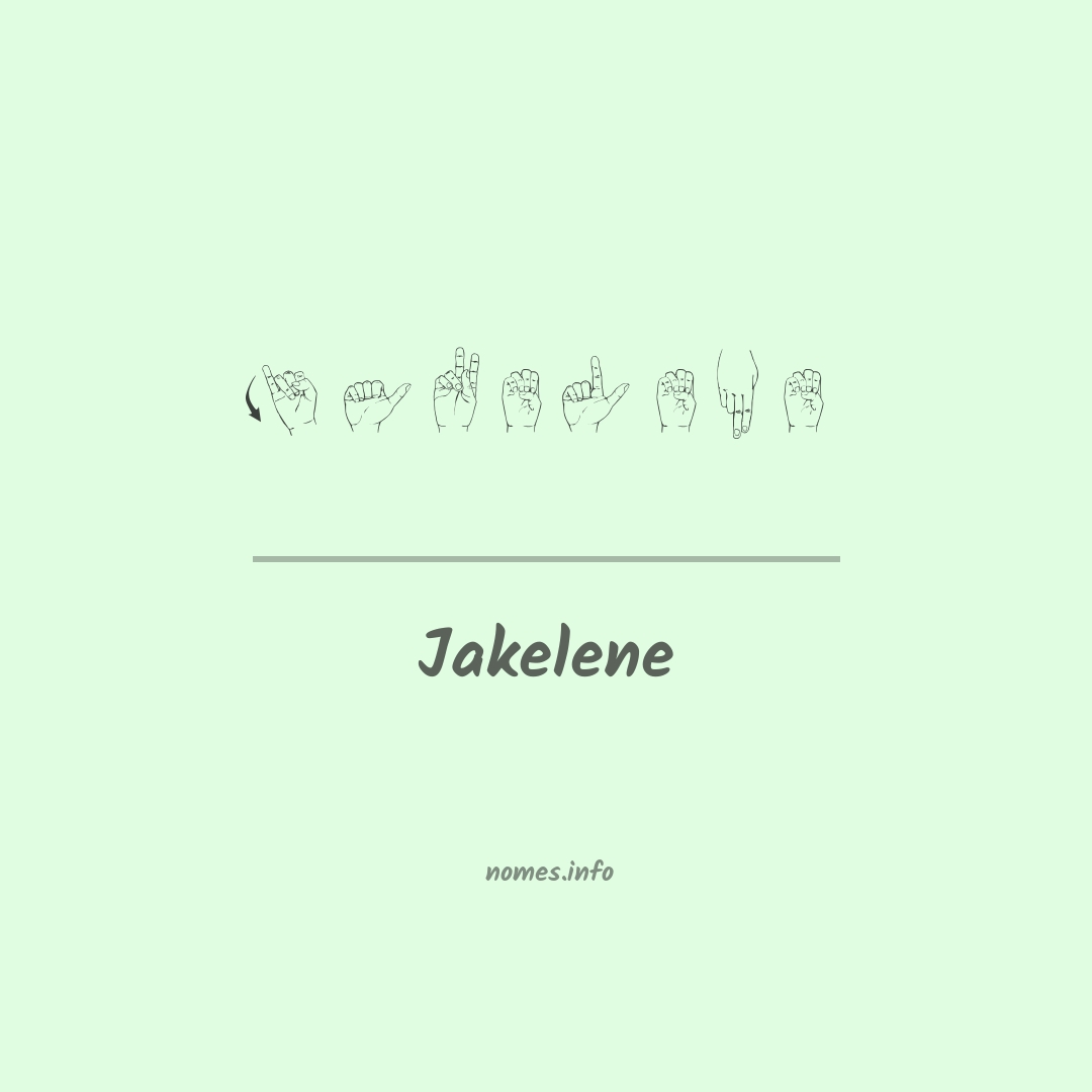 Jakelene em Libras