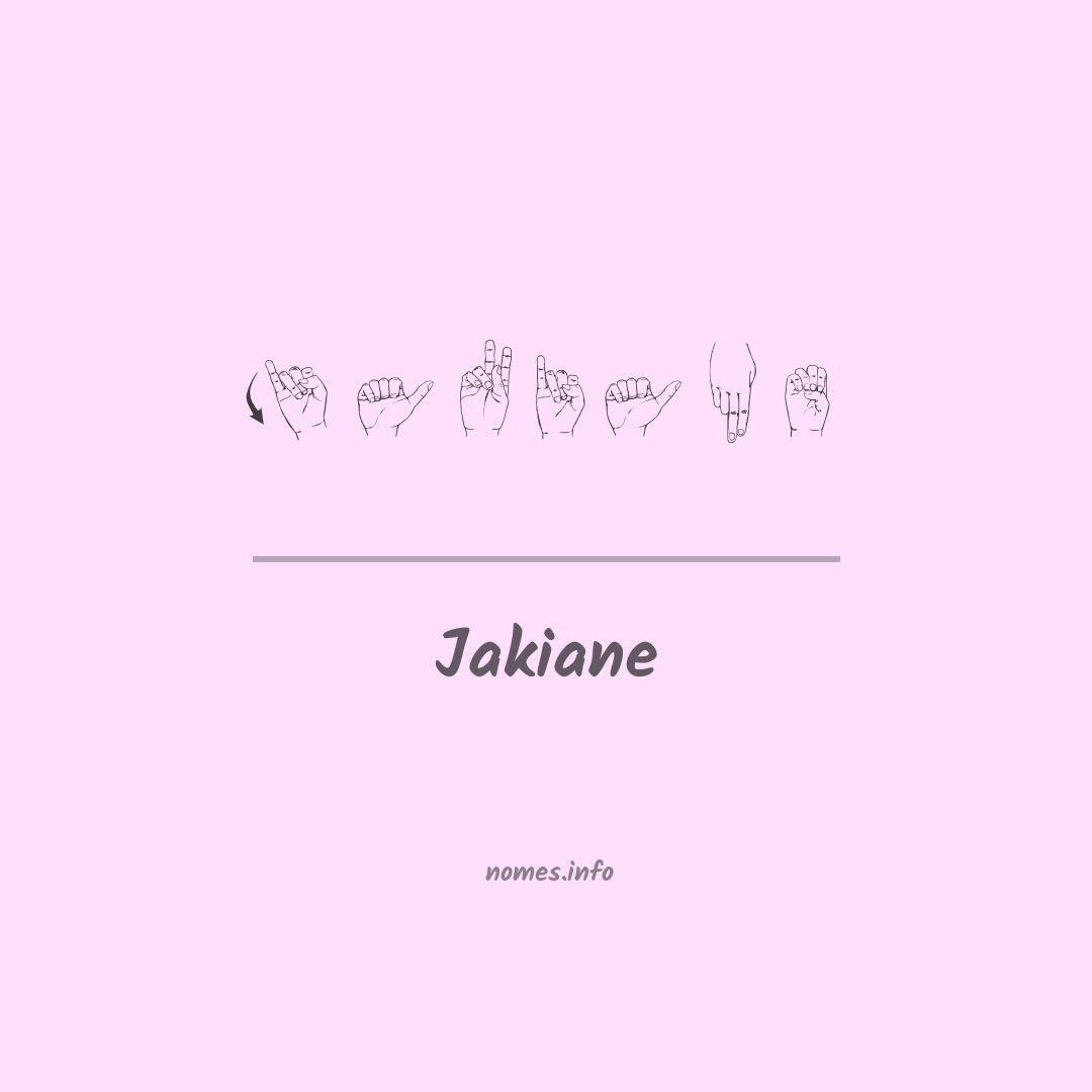 Jakiane em Libras