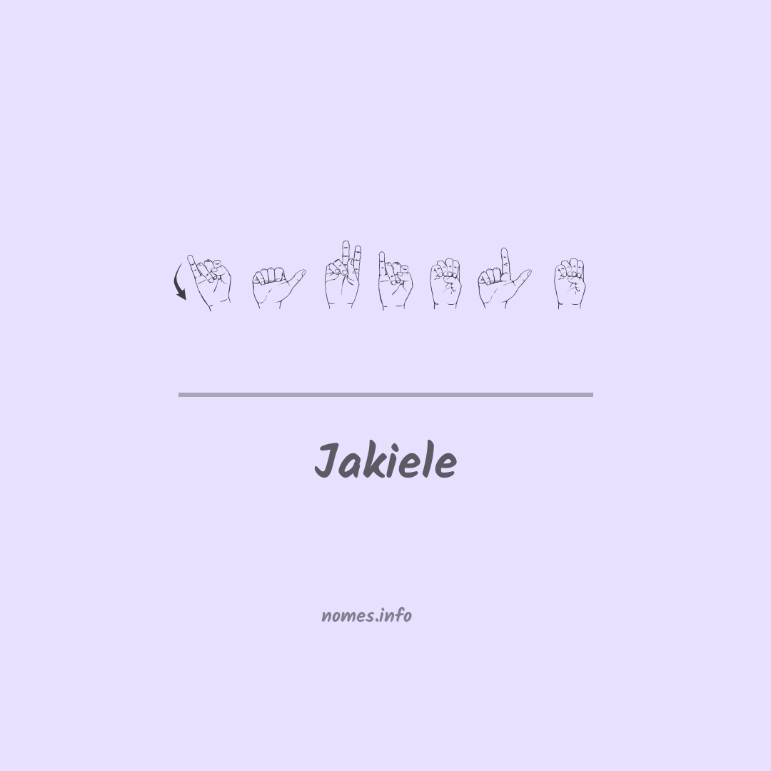 Jakiele em Libras