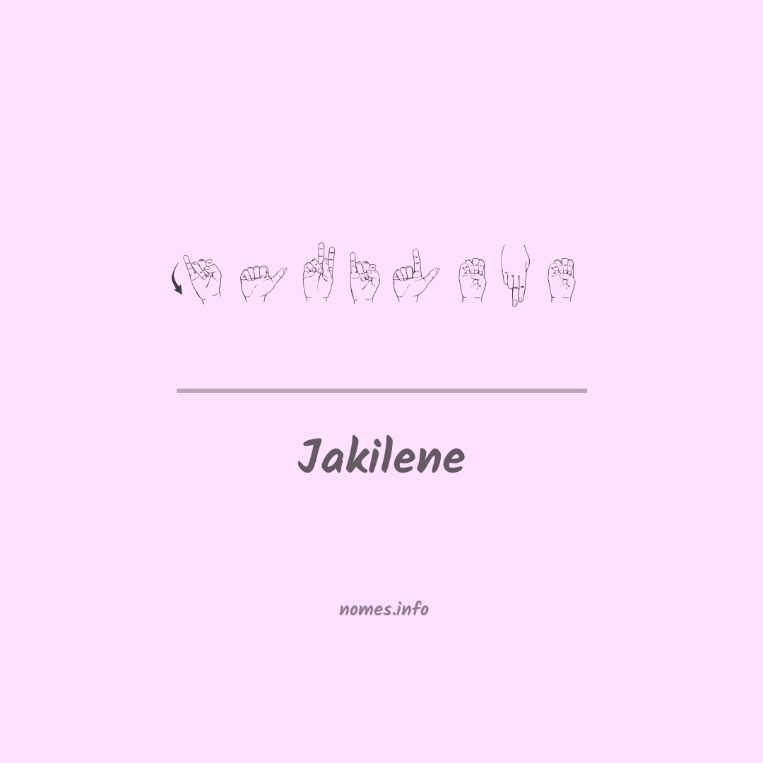 Jakilene em Libras