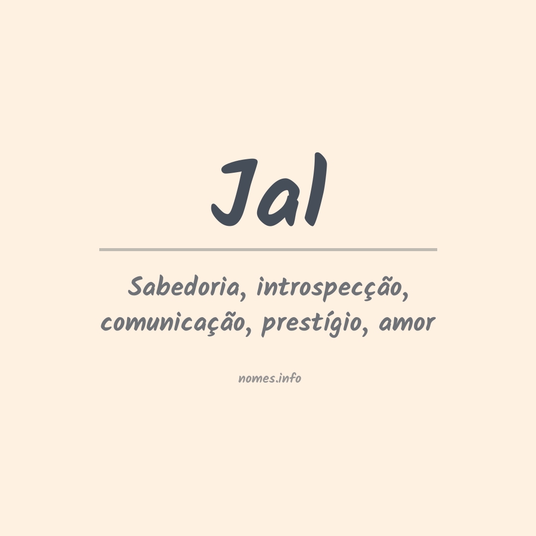 Significado do nome Jal